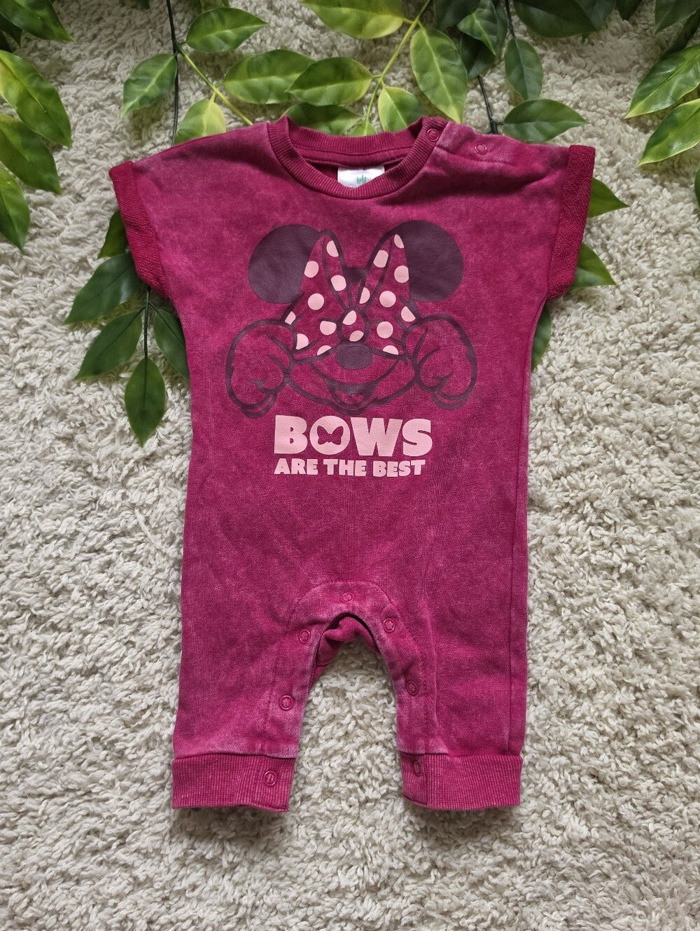 Baby Girl Minnie Mouse Romper (0-3 Months)